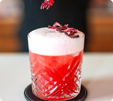 Alcoholic cocktail close up