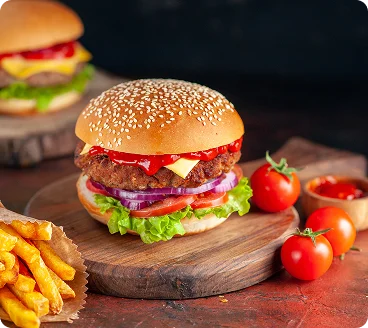 Meat cheeseburger 